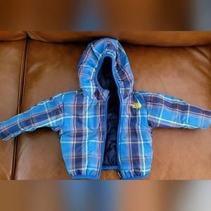Reversible North Face baby boy winter coat